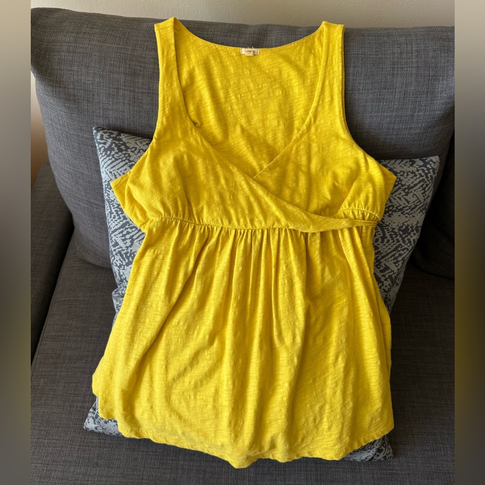Yellow Sleeveless Top - J. Crew. Small